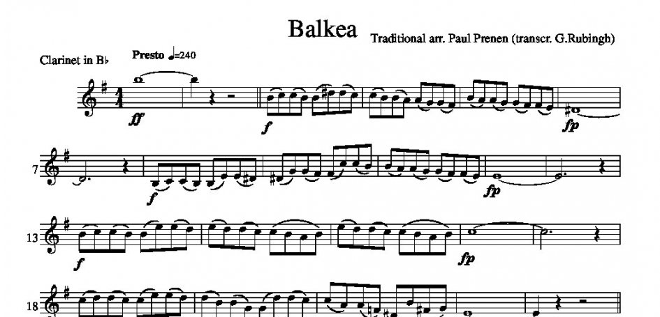 Balkea jongNBE 2017 – 03 Clarinet in Bb