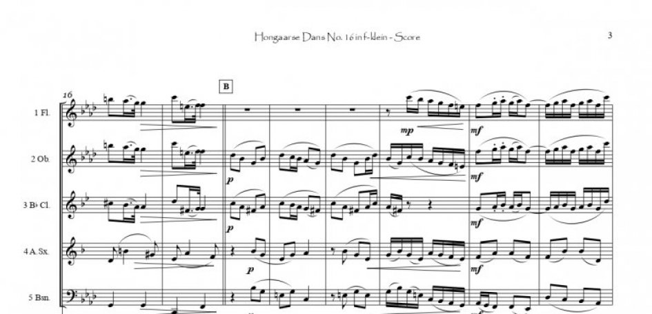 Hungarian Dance No.16 – Johannes Brahms – SWE – Preview page 3