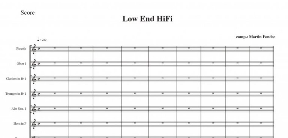 Low End HiFi – Score – Preview page 1