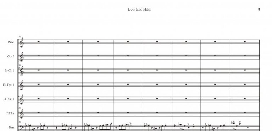 Low End HiFi – Score – Preview page 3