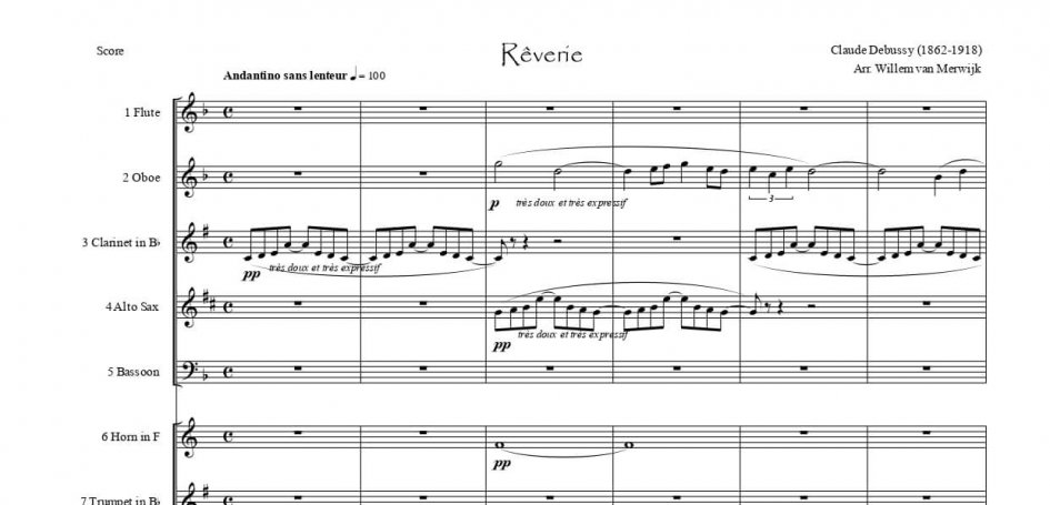 Reverie – Claude Debussy – SWE – Preview page 1