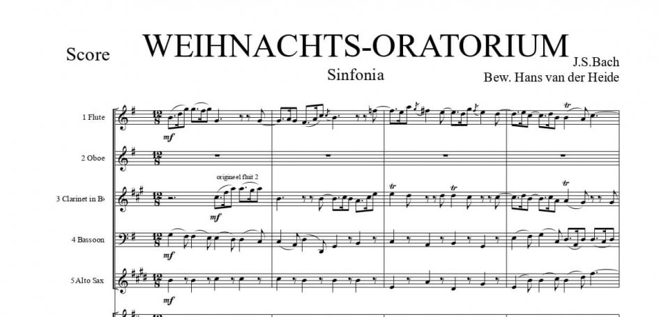 Sinfonia – J.S. Bach – SWE – Preview page 1